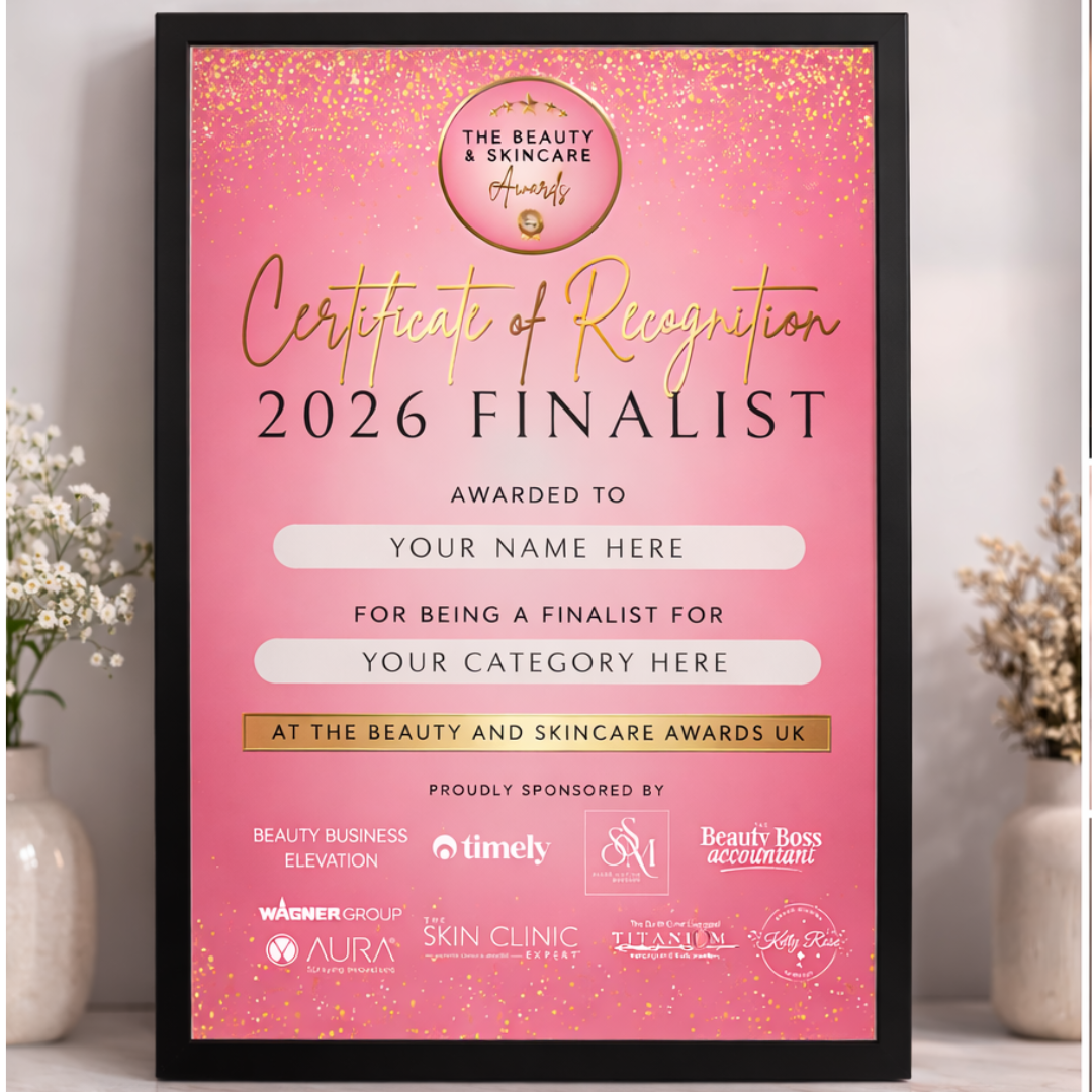 Finalist Certificate 2026 - Framed - FOR CONFIRMED FINALISTS ONLY