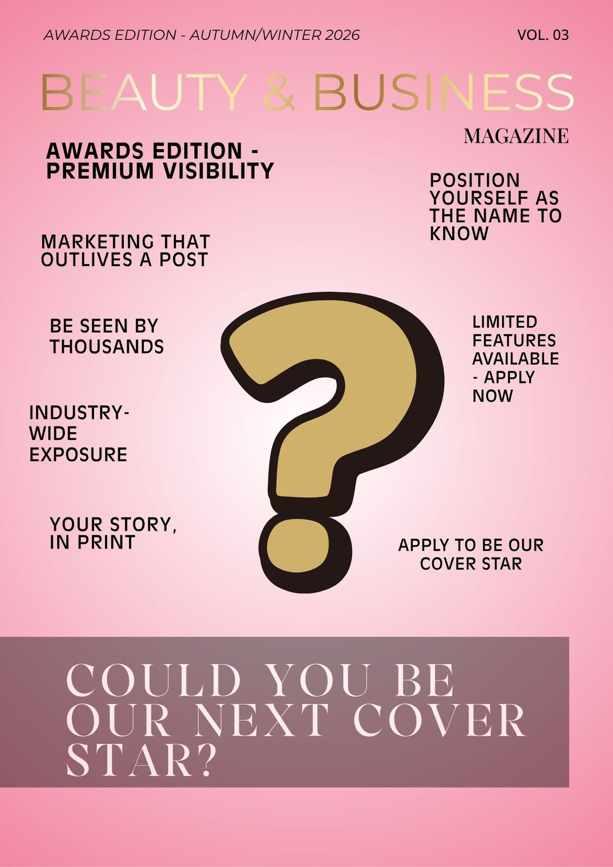 Awards Edition - Premium Visibility